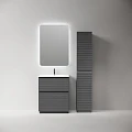 Тумба под раковину Sancos Folk Floor 60 FL60FGS напольная, Grey soft