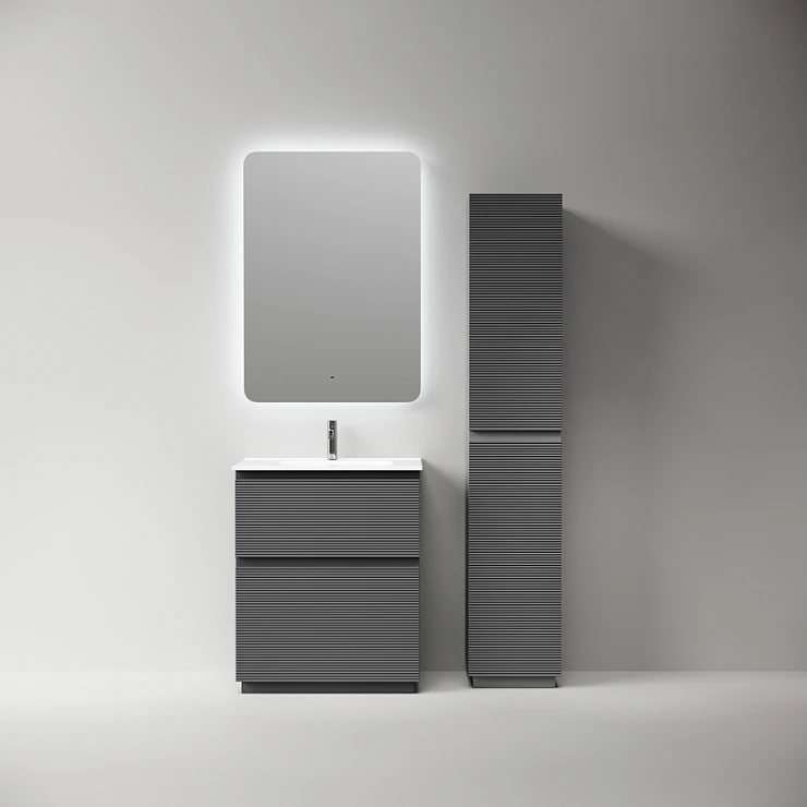 Тумба под раковину Sancos Folk Floor 60 FL60FGS напольная, Grey soft