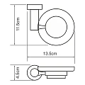 Мыльница Wasserkraft Donau K-9429 хром