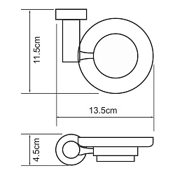 Мыльница Wasserkraft Donau K-9429 хром