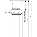 Донный клапан для раковины EWRIKA HFEW06100 хром