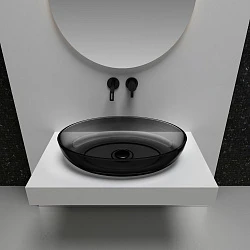 Раковина накладная ABBER Kristall AT2801Onyx