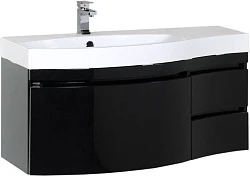 Тумба с раковиной Aquanet Опера 115 L 212995 черная