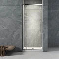 Боковая панель Veconi KP-12 900x1950 KP12-90-01-C7 профиль хром, стекло прозрачное