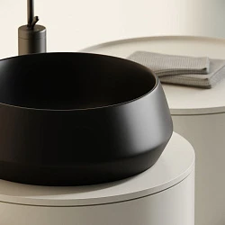 Раковина накладная Ceramica Nova Maya CN12004MB черная матовая