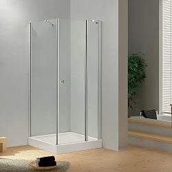 Душевой уголок Cezares Triumph 90x90см TRIUMPH-D-A-12-90-P-Cr-R профиль хром, стекло рифленое