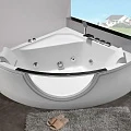 Акриловая ванна Orans BT-62118M 140x140см 62118M0 с гидромассажем, белая глянцевая
