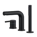 Смеситель на борт ванны Excellent Pi Black AREX.1233BL черный матовый