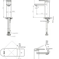 Смеситель для раковины Bravat Eddie F1369402BW-ENG черный