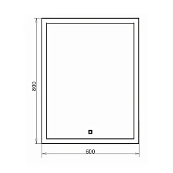 Зеркало Comforty Гиацинт 60 00-00000699CF с подсветкой