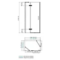 Душевой уголок Wasserkraft Aller 120x80см 10H06LBLACK MATT профиль хром/черный, стекло прозрачное 