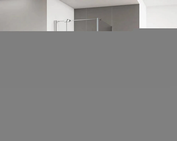 Душевой уголок Cezares Valvola 90x100см VALVOLA-AH-1-90/100-C-Cr профиль хром, стекло прозрачное