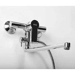 Смеситель для ванны с душем Wasserkraft Ammer 3702L хром