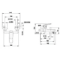 Смеситель для ванны с душем Bravat Rhein F6429564CP-01-ENG хром