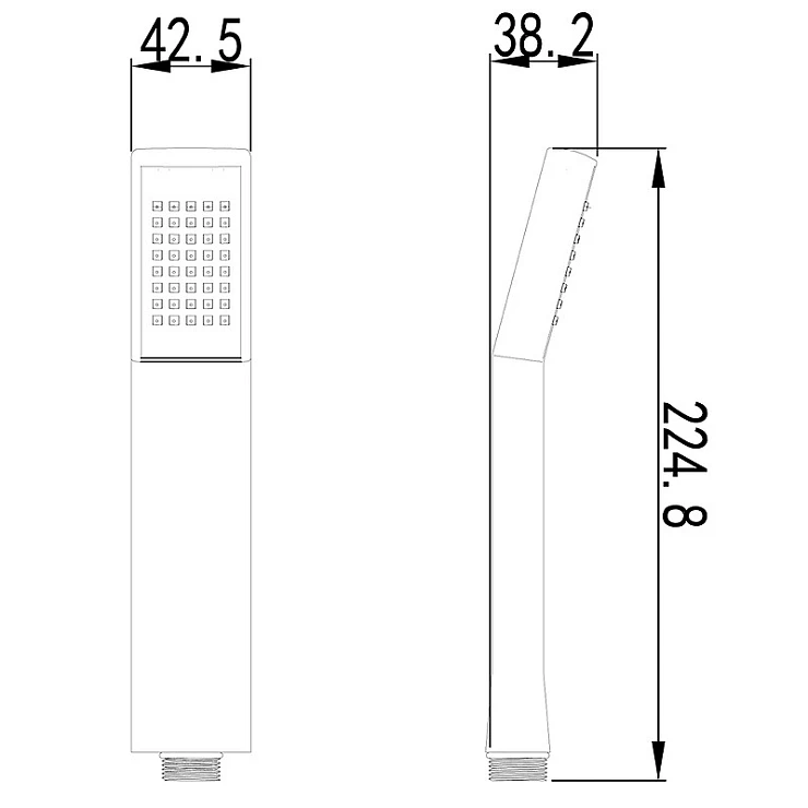 Душевая лейка Lemark Unit LM8011C пластик, хром