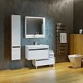 Тумба под раковину Aquaton Капри 80 1A230201KP010 белый глянец