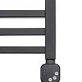 Полотенцесушитель электрический Приоритет E-TUNE 150x35 см ETU-153/9005P черный