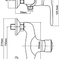 Смеситель Aquanet Elements SD20067 для душа
