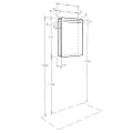 Зеркало-шкаф Aquaton Америна 60 R 1A135302AM01R белый