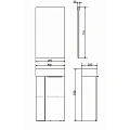 Тумба с раковиной Comforty Асти 40 00-00000831CF дуб дымчатый