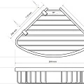 Полка Bemeta Cytro 146208352 для душа, хром