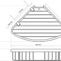 Угловая полочка для мыла - мыльница Bemeta 146208352