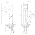 Смеситель для раковины Rossinka Z Z35-30В черный