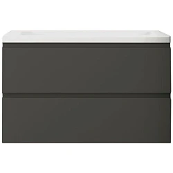 Тумба под раковину Art&Max AM-Bianchi-900-2C-SO-GM серая матовая