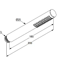 Душевая лейка Kludi Nova Fonte 3912039-00 черный матовый
