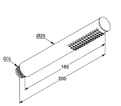 Душевая лейка Kludi Nova Fonte 3912039-00 черный матовый