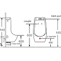 Писсуар подвесной SantiLine SL-6002 белый глянец