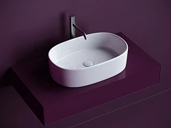 Раковина накладная Ceramica Nova Element CN6075 белая глянец