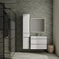 Тумба с раковиной Style Line Атлантика 80 антискрейч белый матовый