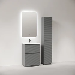 Тумба с раковиной Sancos Folk Floor 60 напольная, Ergraut soft