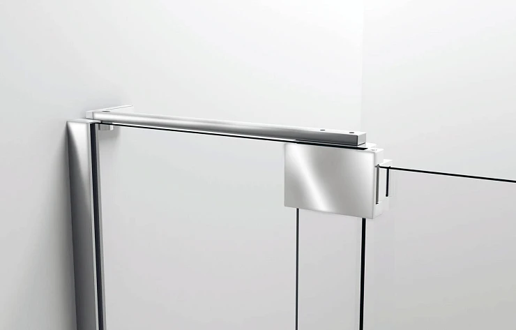 Душевая дверь в нишу Vincea Extra 90-100см VDP-1E9010CL профиль хром, стекло прозрачное