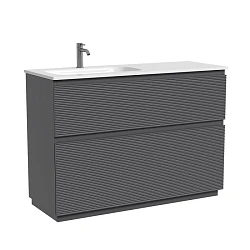 Тумба под раковину Sancos Folk Floor 120 FL120FLGS левая, напольная, Grey soft