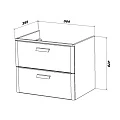 Тумба под раковину SanStar Gretta 60 327.1-1.5.1. белая