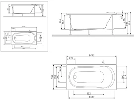 Панель фронтальная для ванны AM.PM Joy W85A-150-070W-P белый