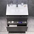Тумба с раковиной AM.PM Inspire 2.0 80 графит матовый