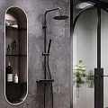 Душевая стойка Damixa Scandinavian Pure 936760300 черная матовая