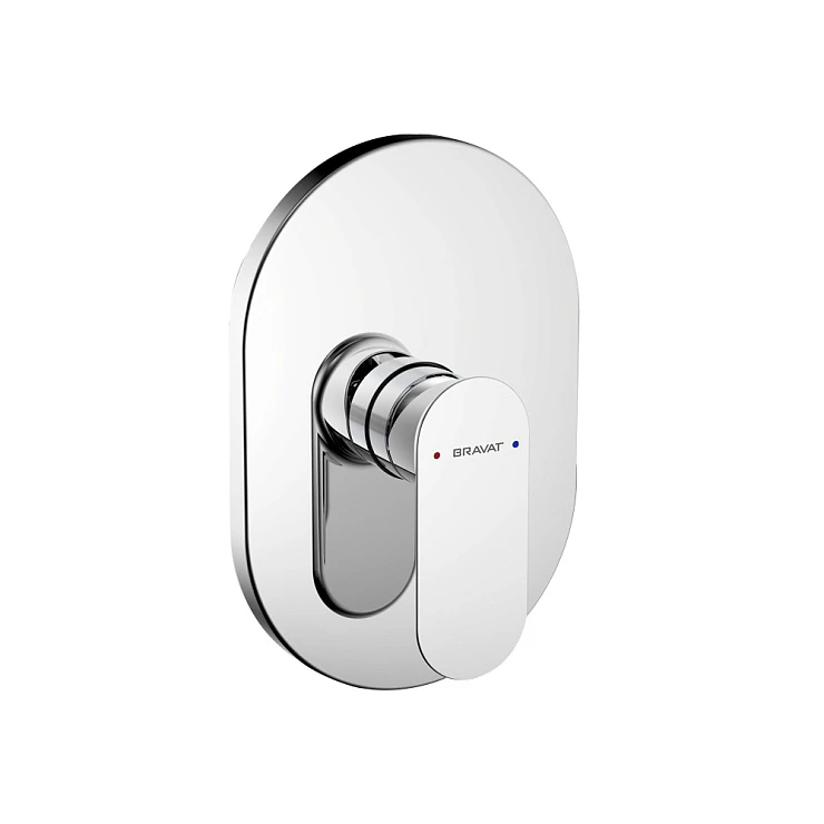 Смеситель встраиваемый для душа Bravat Gina PB865104CP-ENG хром