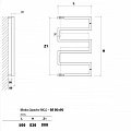 Полотенцесушитель электрический Приоритет Moda-Quadro 2 80x50 черный