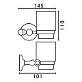 Стакан Art&Max Antic Crystal AM-E-2668SJ-Do золото / белый
