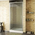 Душевая дверь в нишу Bravat Line 100x200см BD100.4111A профиль хром, стекло прозрачное