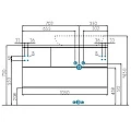 Тумба под раковину Aquaton Терра 105 1A246901TEKA0 дуб кантри / антрацит