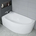 Экран Аquatek Eco-friendly Дива 150см левый, белый