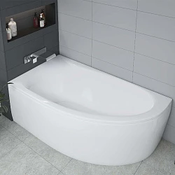 Экран Аquatek Eco-friendly Дива 150см левый, белый