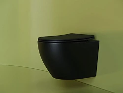 Унитаз подвесной Ceramicanova Uno Rimless CN11001MB черный матовый