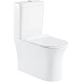 Унитаз-компакт BelBagno Ancona BB1224CPR-P с бачком BB1224T и крышкой-сиденьем BB2111SC белый