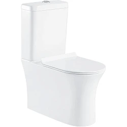Унитаз-компакт BelBagno Ancona BB1224CPR-P с бачком BB1224T и крышкой-сиденьем